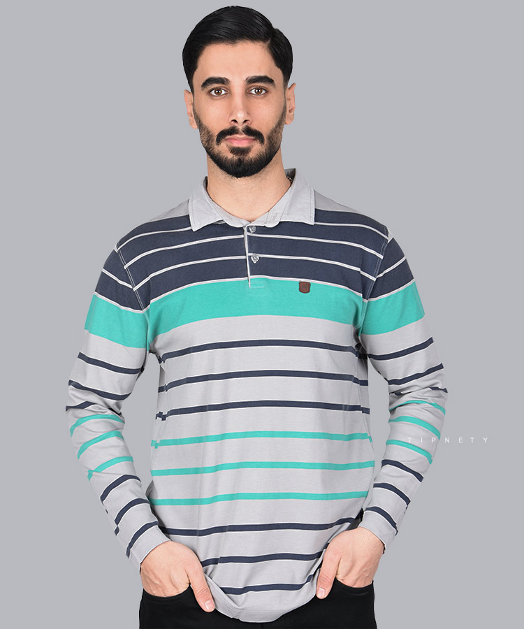                                                                                                     قرمز طوسی سبز نارنجی پاییزه تیشرت 1316  - تصویر 3