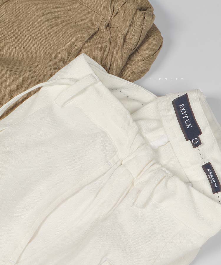                                                                                                                                                 خاکی استخوانی زیتونی سبز کرم سفید مشکی لجنی شلوار پارچه ای لینن 0072  - تصویر 14