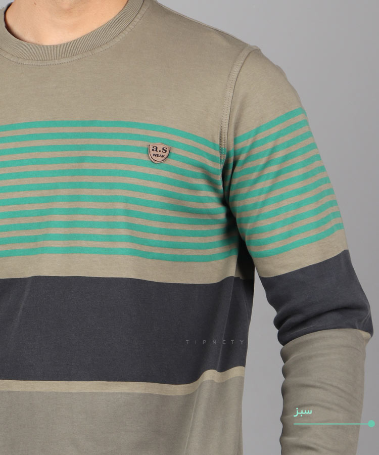                                                                                                                                             سفید کرم آبی سبز پاییزه تیشرت 0903  - تصویر 5