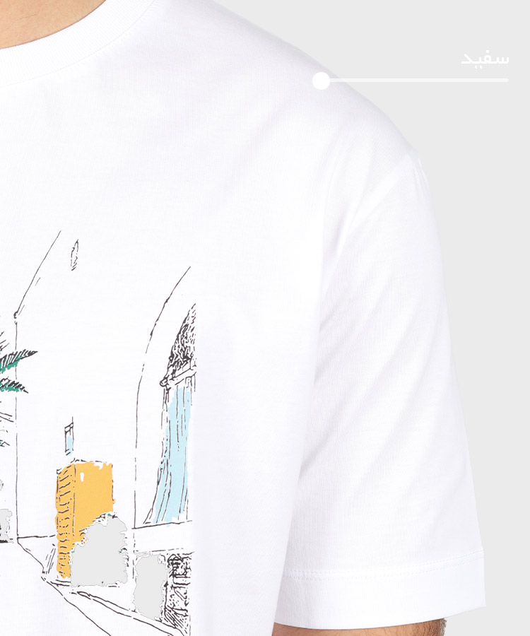                   مشکی سفید تیشرت لش 1636  - تصویر 4