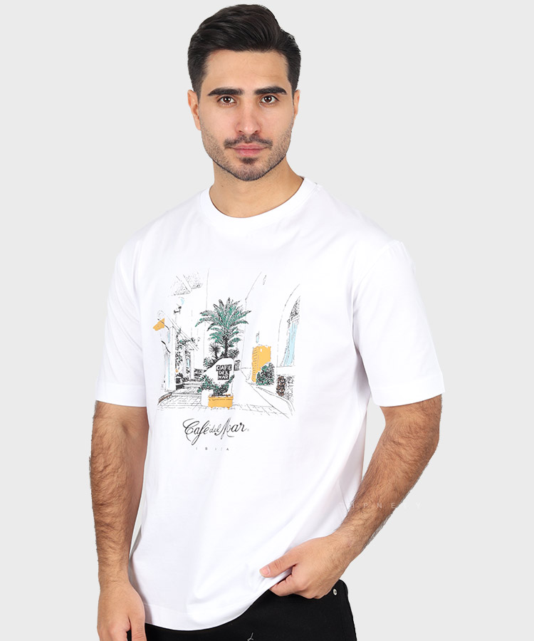                   مشکی سفید تیشرت لش 1636  - تصویر 7