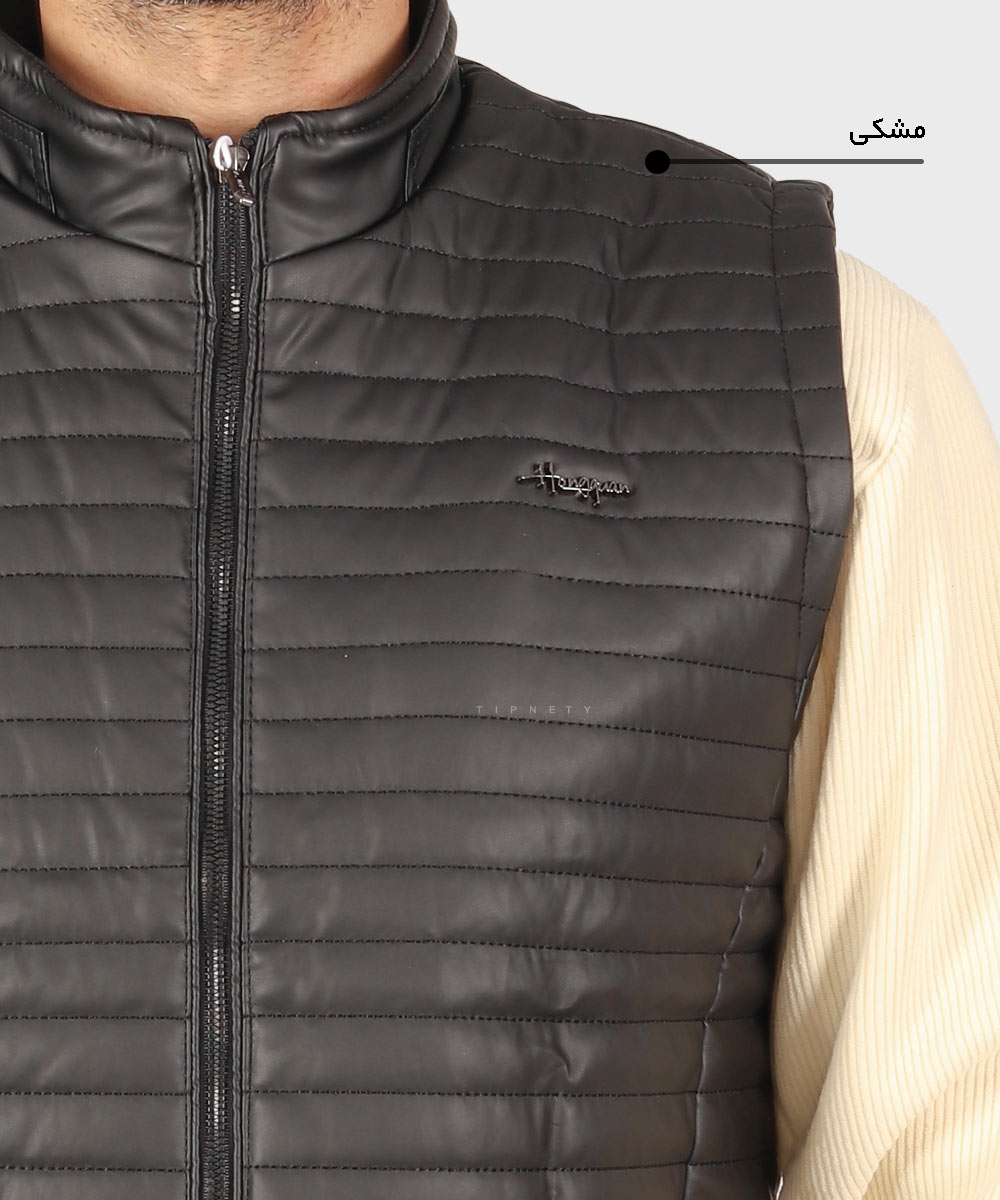                 استخوانی نسکافه ای مشکی زمستانه پافر 2547  - تصویر 5