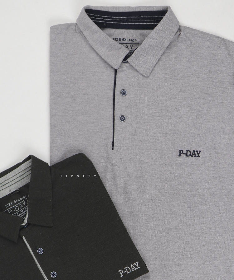 تیشرت یقه دار سایز بزرگ مردانه 5340