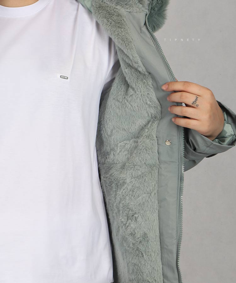                                                                                                                                                                                                                                 شیری آبی مشکی شکلاتی سبز خاکی زمستانه کاپشن 0918  - تصویر 12