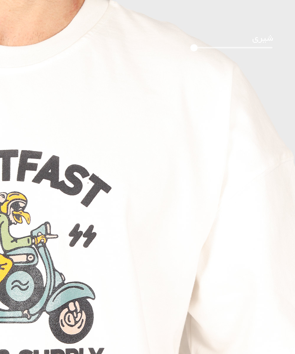                                     کرم روشن شیری مشکی کاربنی سبز شکلاتی نسکافه ای صورتی تیشرت لش 6218  - تصویر 6