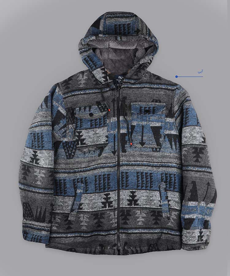                                                                                                               طوسی قهوه ای آبی مشکی زمستانه کاپشن 7004  - تصویر 8