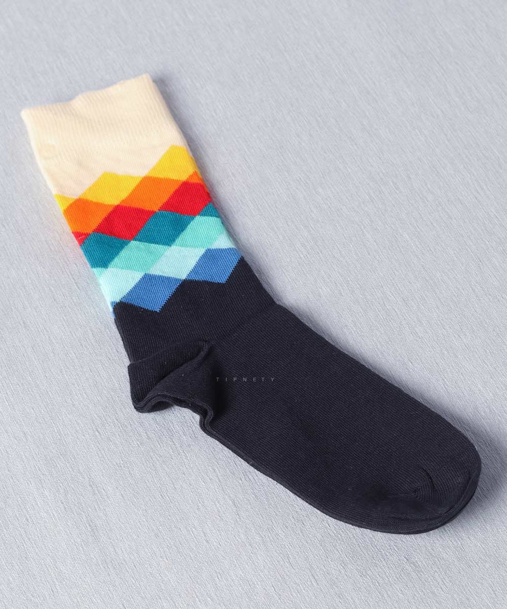 سورمه ای جوراب ساق بلند 1013  - تصویر 3