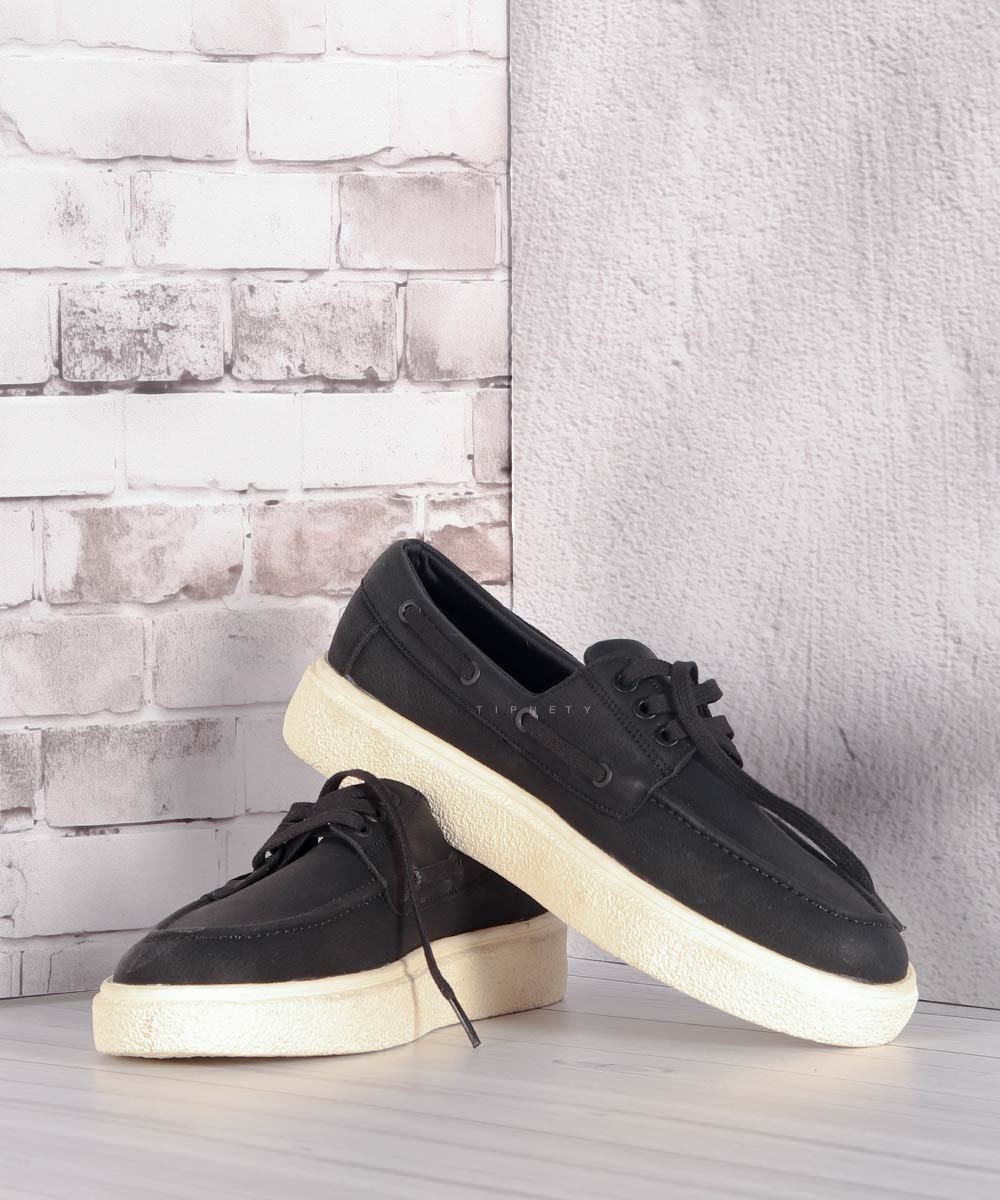 کفش کالج مشکی لژ سفید 2771