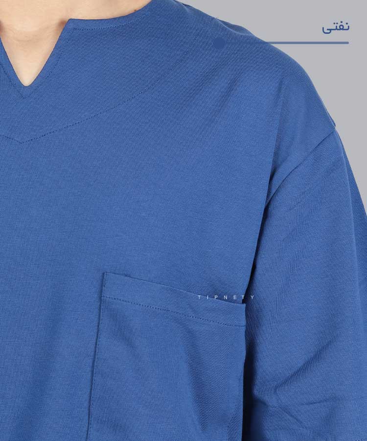                                             سفید نفتی مشکی طوسی یشمی آجری سورمه ای تیشرت لش 1575  - تصویر 5