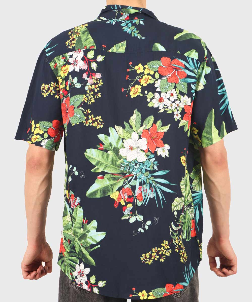 پیراهن مردانه هاوایی آستین کوتاه کد 2027