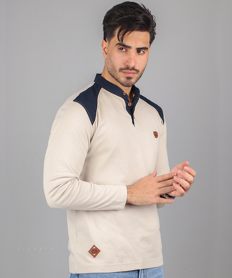             خرید شومیز در اهواز                                                                                                                                                                     کرم طوسی زرشکی سورمه ای سفید پاییزه تیشرت 1193  - تصویر 4