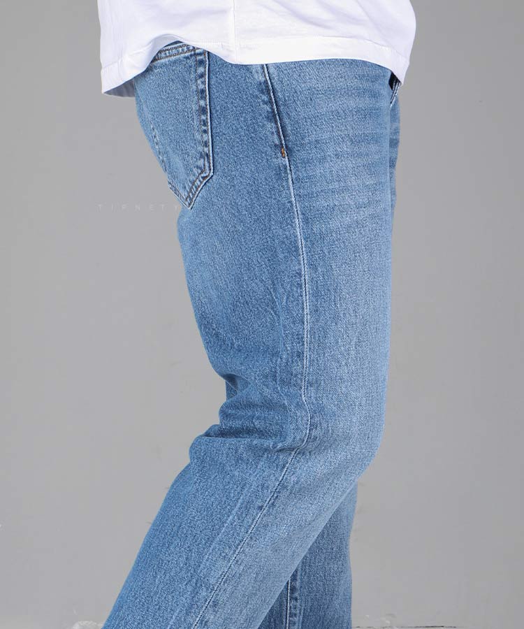                             آبی شلوار جین مام فیت 5010  - تصویر 4