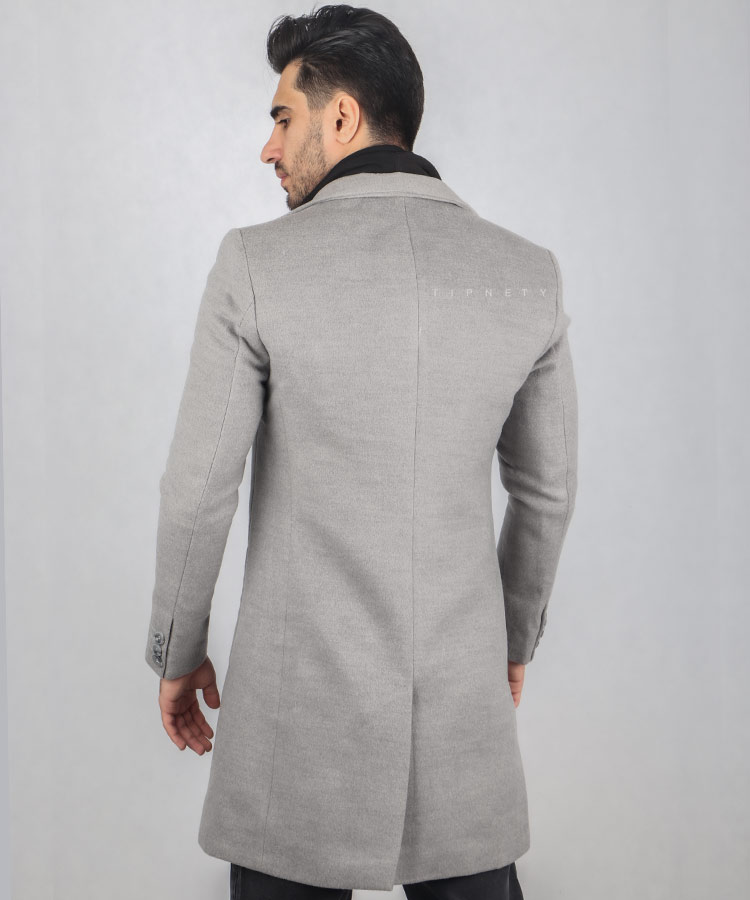                                                                                                         طوسی مشکی عسلی زمستانه پالتو 0025  - تصویر 4