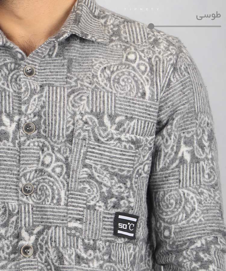                                                                                 مشکی طوسی حنایی پاییزه پیراهن 0739  - تصویر 5