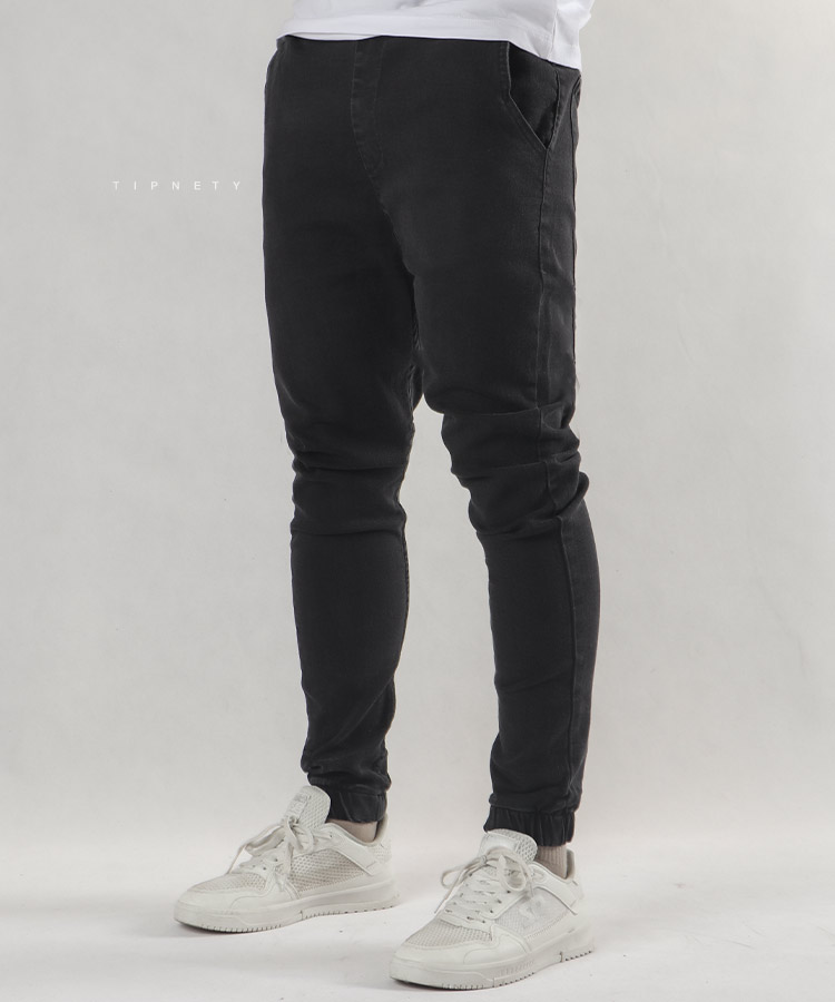                                                   ذغالی طوسی آبی تیره آبی روشن شلوار جین اسلش 4567  - تصویر 3