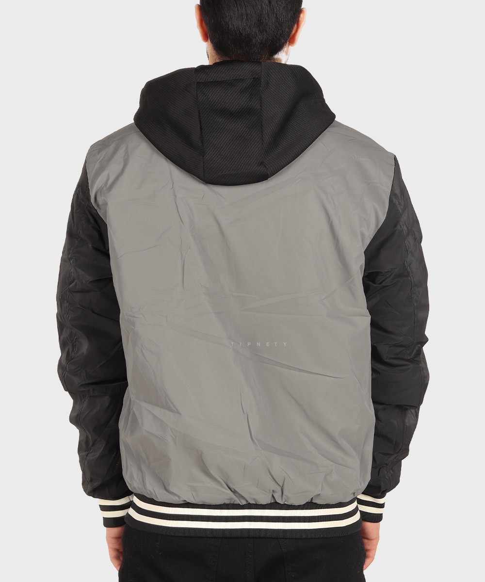                 لجنی طوسی مشکی پاییزه سویشرت 7036  - تصویر 7