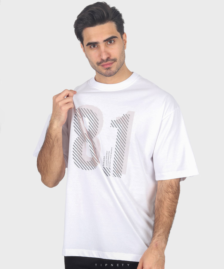                                                         سورمه ای قهوه ای دودی مشکی سفید استخوانی تیشرت لش 1617  - تصویر 7