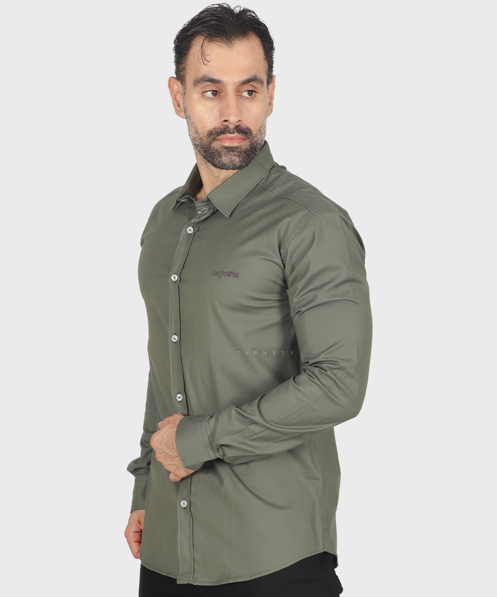                                                         طوسی تیره سورمه ای آبی روشن طوسی روشن سفید لجنی پیراهن آستین بلند فیت 0671  - تصویر 17