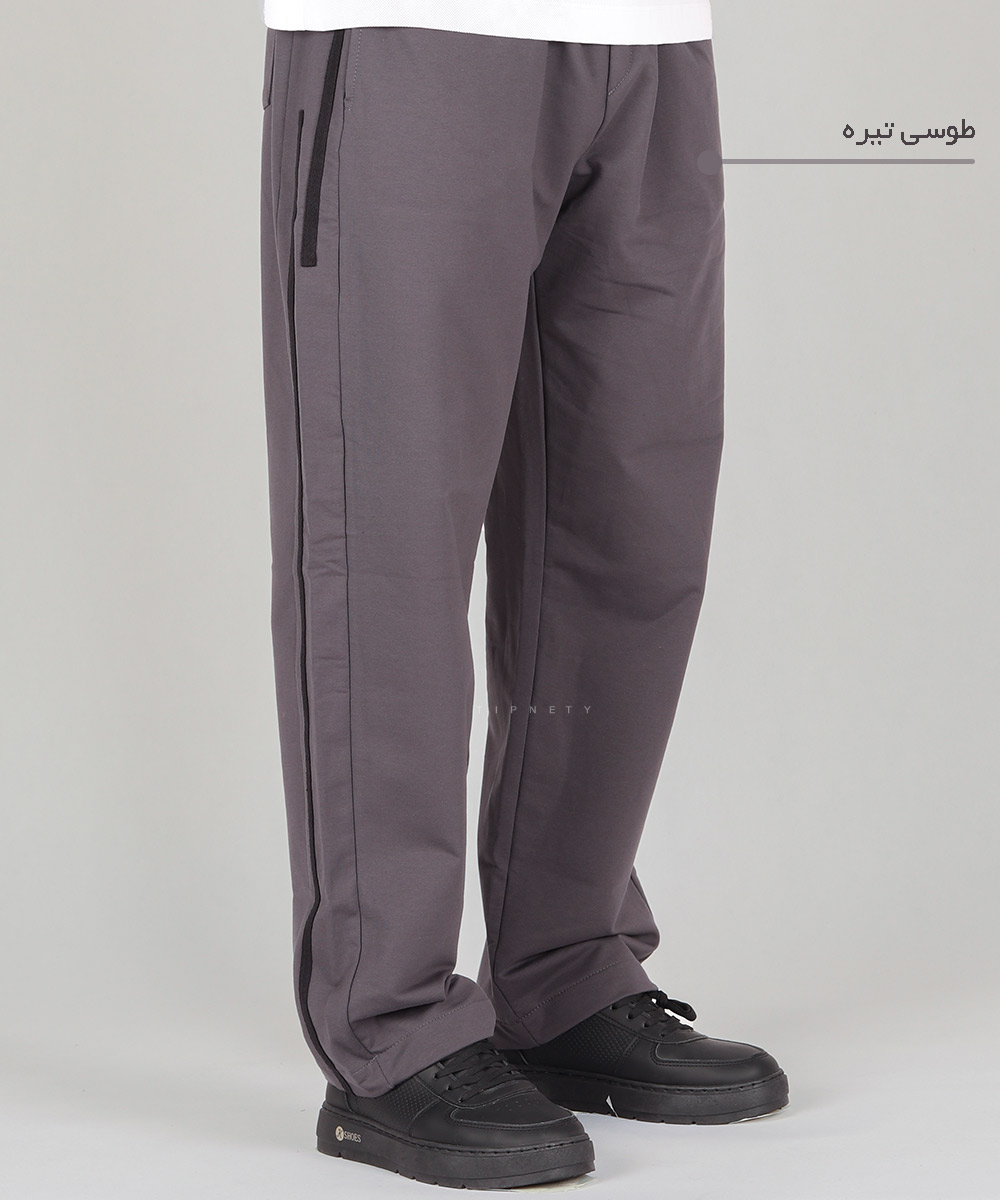         طوسی تیره سورمه ای مشکی شلوار پارچه ای بگ استایل 2020  - تصویر 4