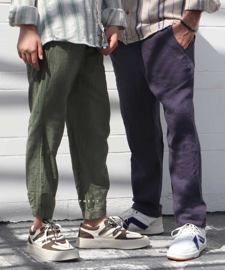 شلوار اسلش مردانه کنفی و کمر کشی 2611