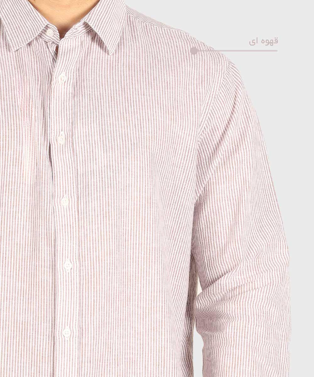           آبی روشن سبز قهوه ای آبی تیره پیراهن آستین بلند فیت 5509  - تصویر 6