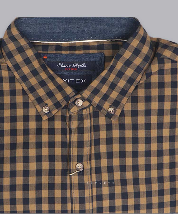 پیراهن مردانه آستین بلند چهارخانه 0951