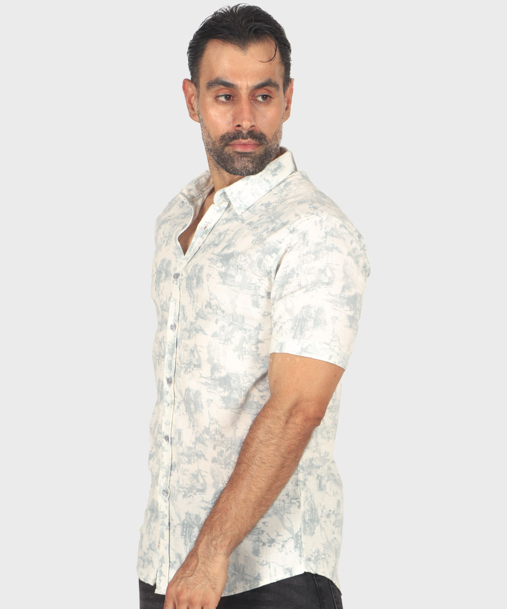     آبی روشن پیراهن آستین کوتاه فیت 0958  - تصویر 3