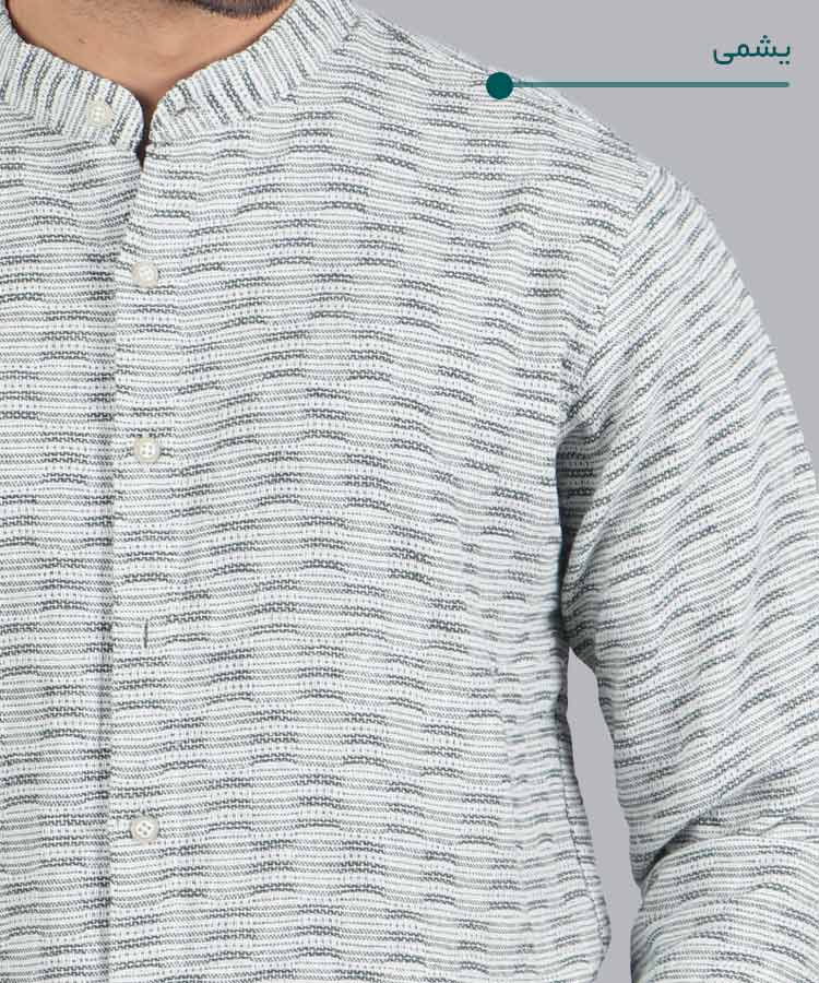                                                                                                                         مشکی سورمه ای یشمی طوسی روشن شکلاتی پیراهن آستین بلند فیت 0234  - تصویر 5