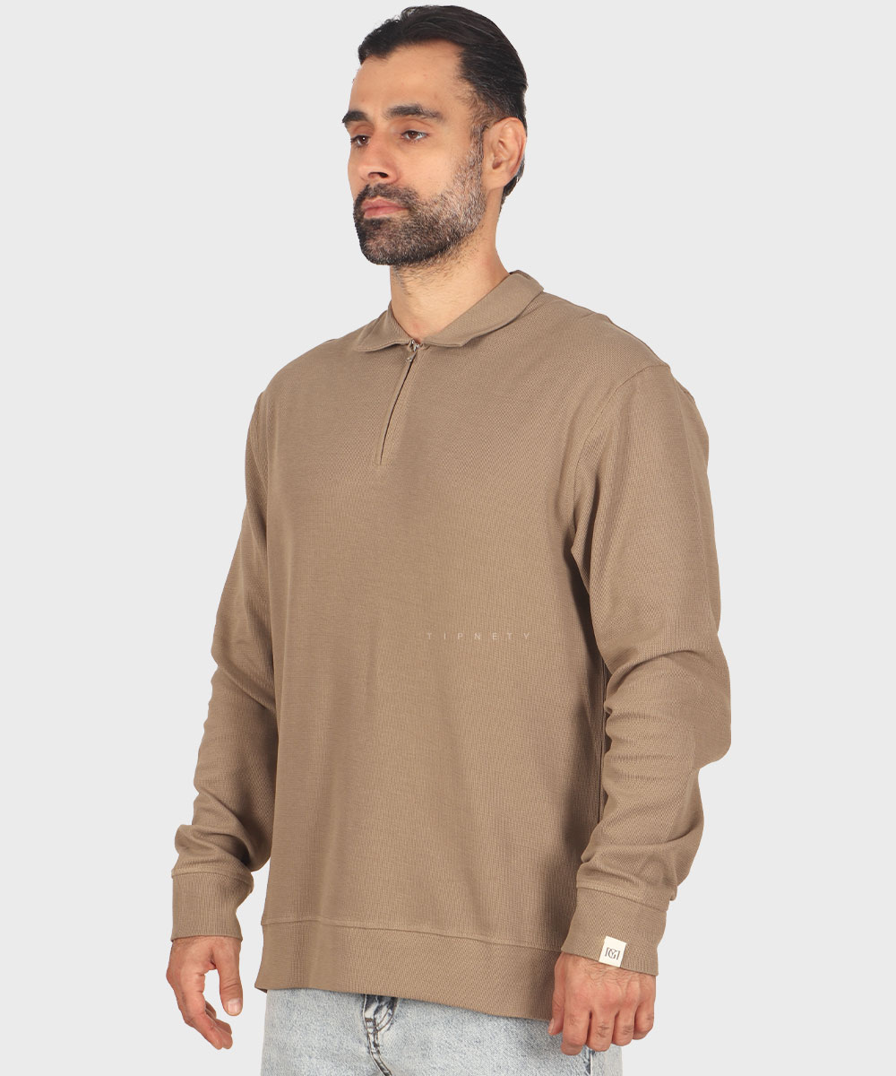                                           کرم نوک مدادی مشکی شیری خاکی صدری پاییزه تیشرت 4221  - تصویر 23