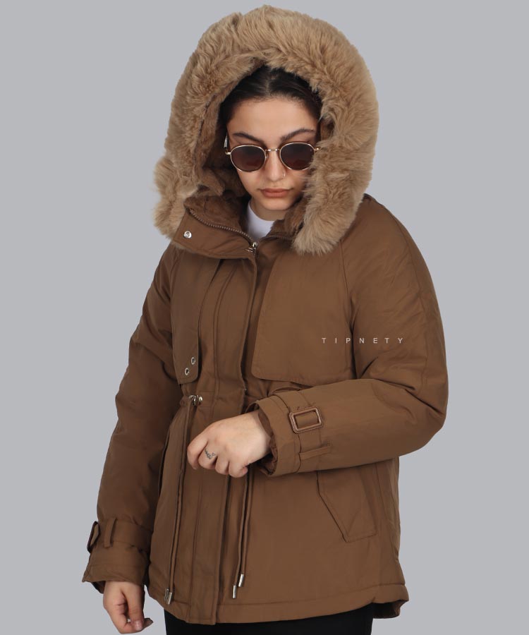                                                                                                                                                                                                                                 شیری آبی مشکی شکلاتی سبز خاکی زمستانه کاپشن 0918  - تصویر 4