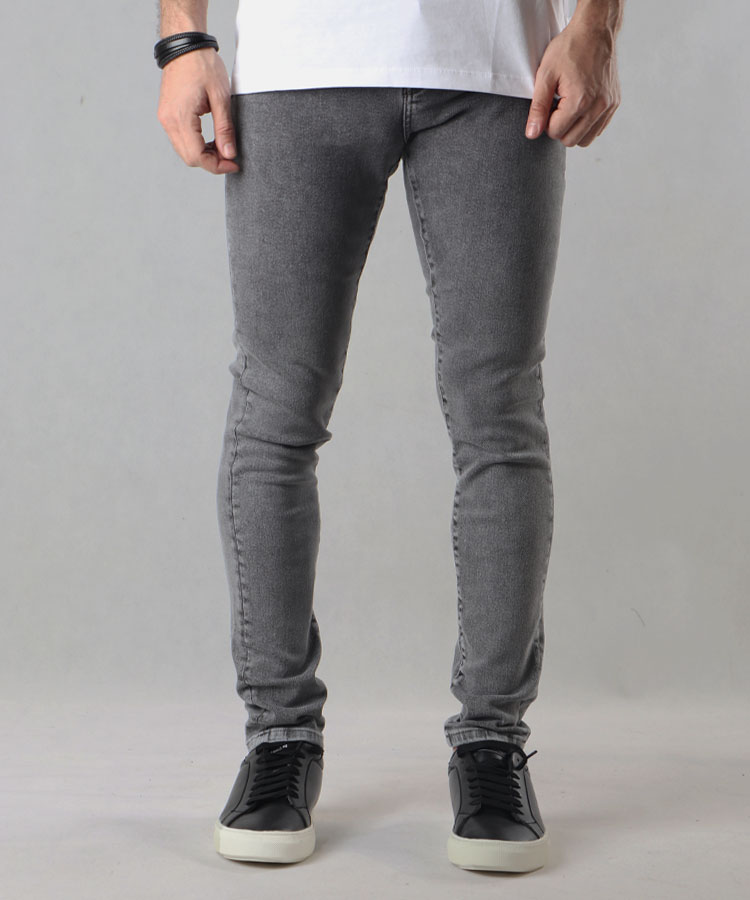                                         طوسی شلوار جین اسکینی 3710  - تصویر 4