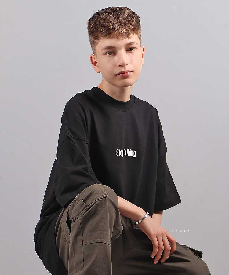                                                                                                               مشکی سفید تیشرت لش 1805  - تصویر 5