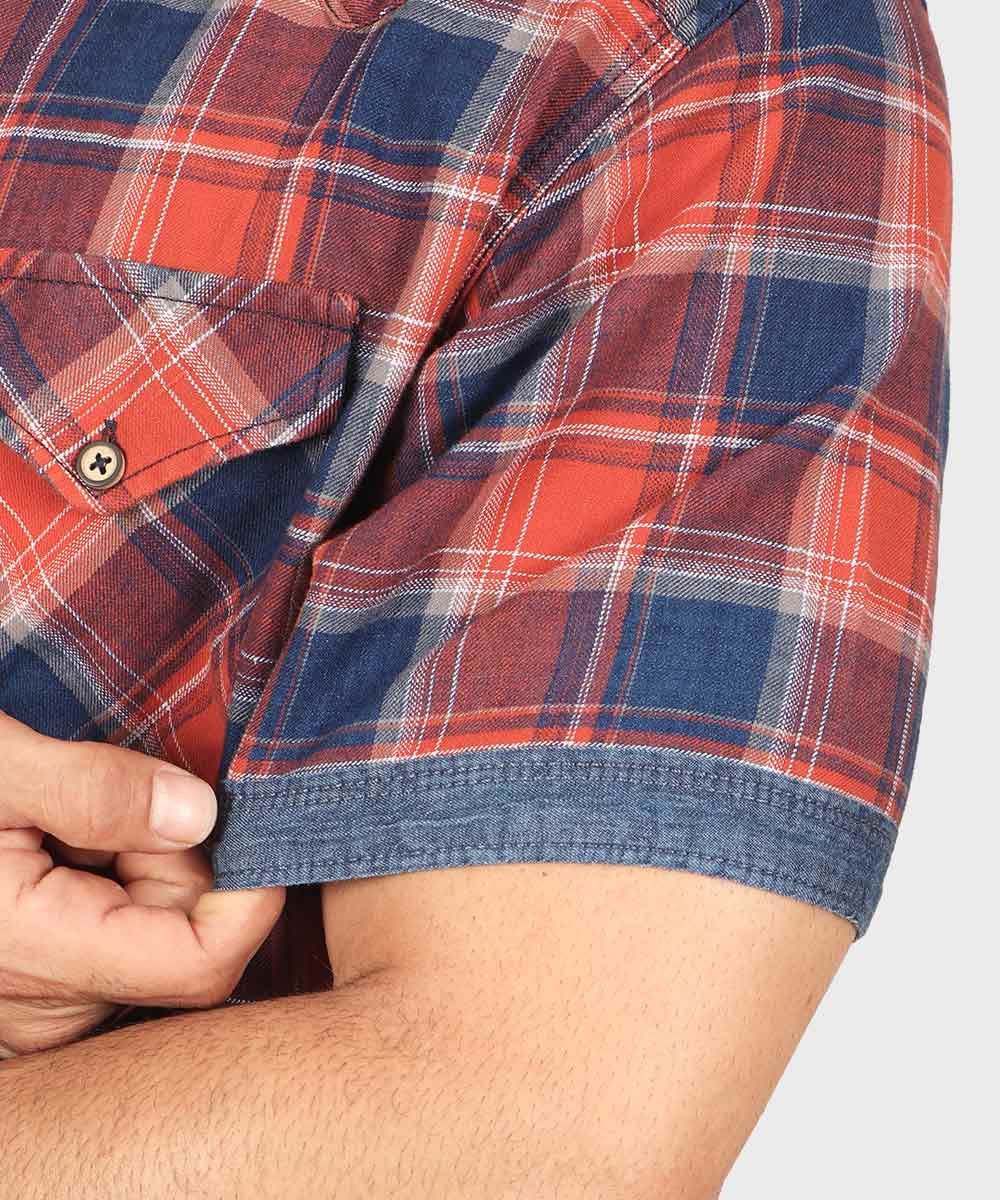                         آجری سورمه ای پیراهن آستین کوتاه فیت 0811  - تصویر 4