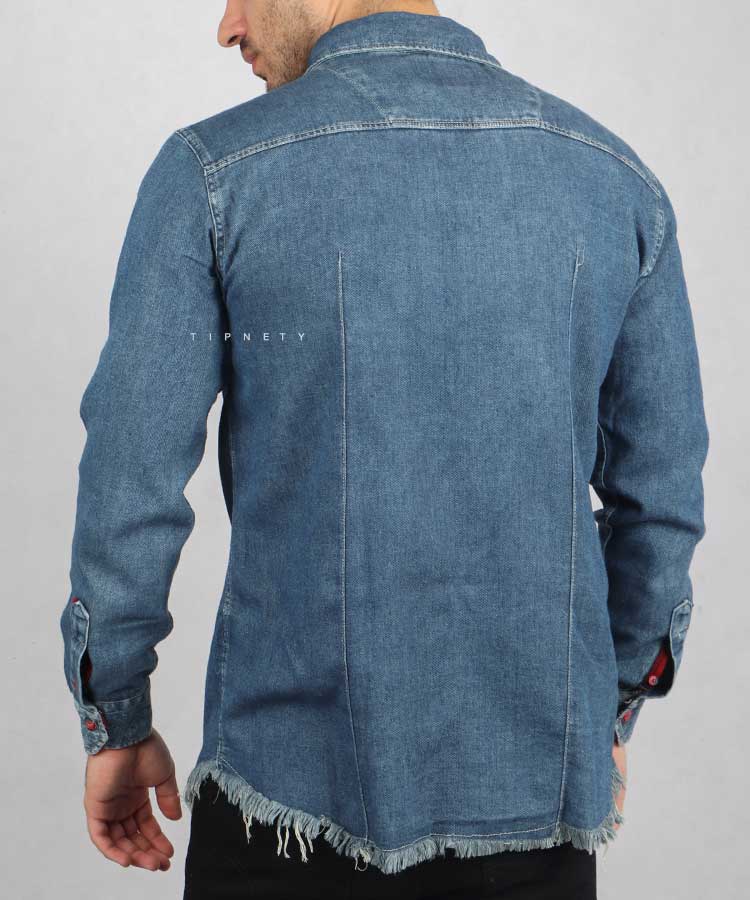 پیراهن مردانه آستین بلند جین 0641