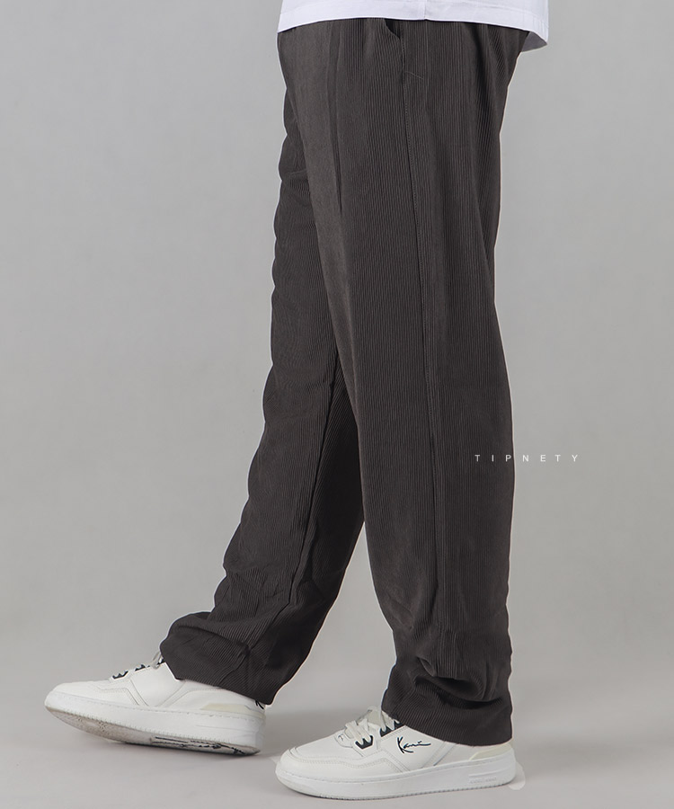                                                             مشکی نوک مدادی شلوار پارچه ای لینن 1794  - تصویر 5