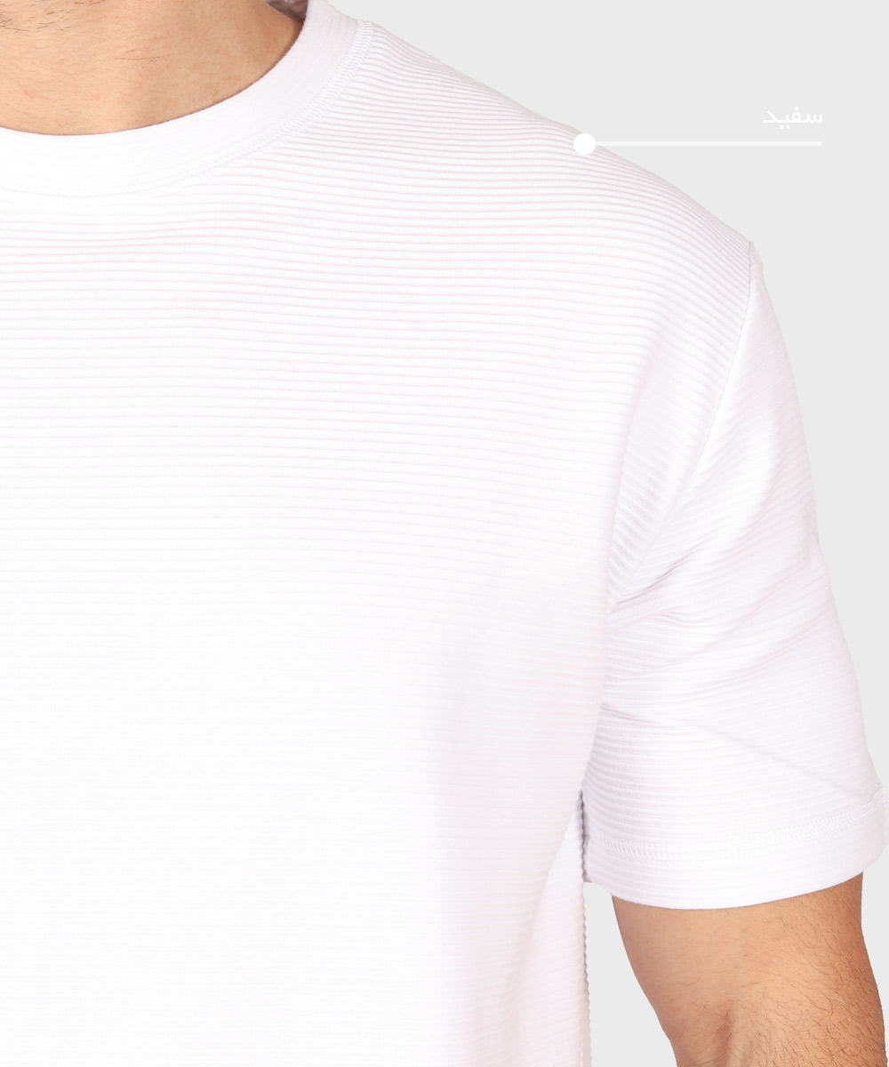 سفید مشکی تیشرت لش 1718  - تصویر 5