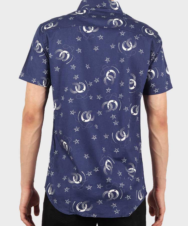                         مشکی سورمه ای پیراهن آستین کوتاه فیت 1019  - تصویر 4