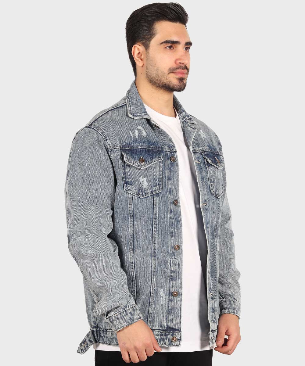         آبی زمستانه کت جین 0212  - تصویر 4