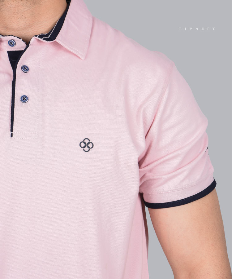 گلبهی سرخابی زرشکی بادمجانی قرمز صورتی کالباسی یاسی تیشرت یقه دار 6207  - تصویر 7