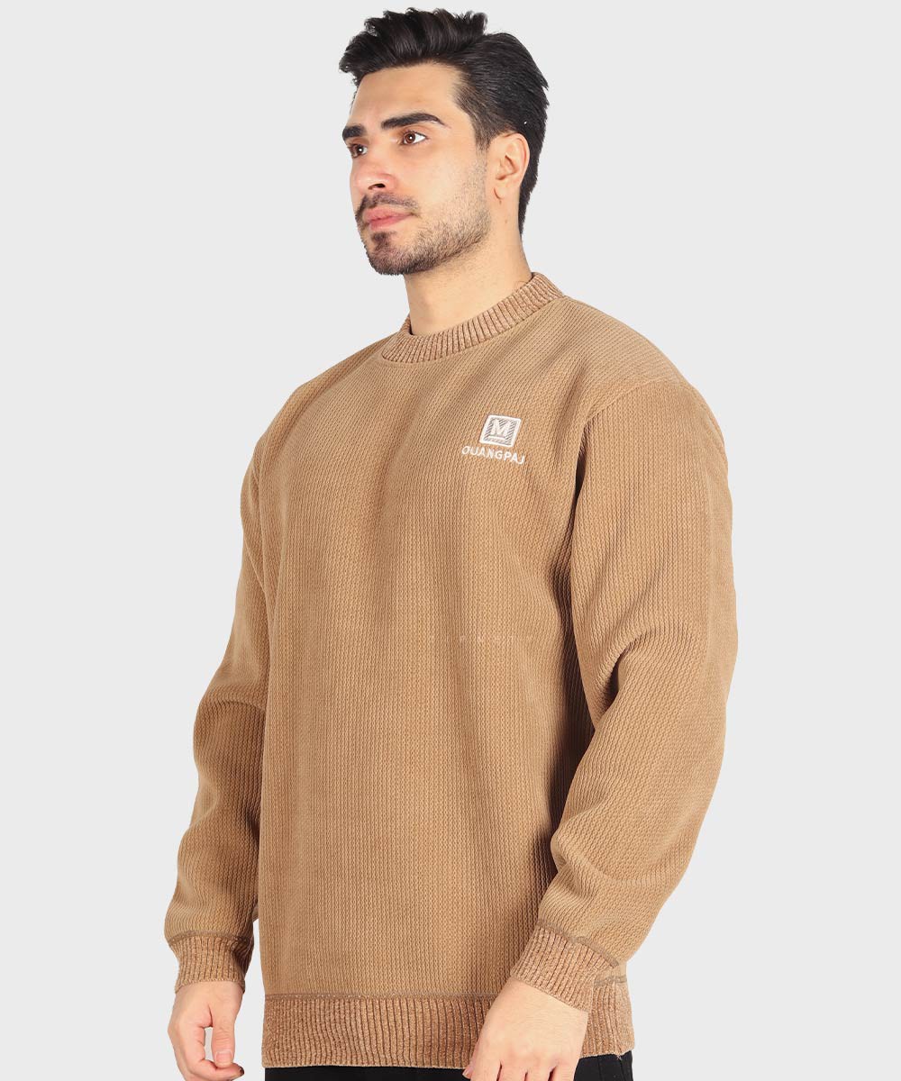 مشکی عسلی شیری پاییزه پلیور 7135  - تصویر 10