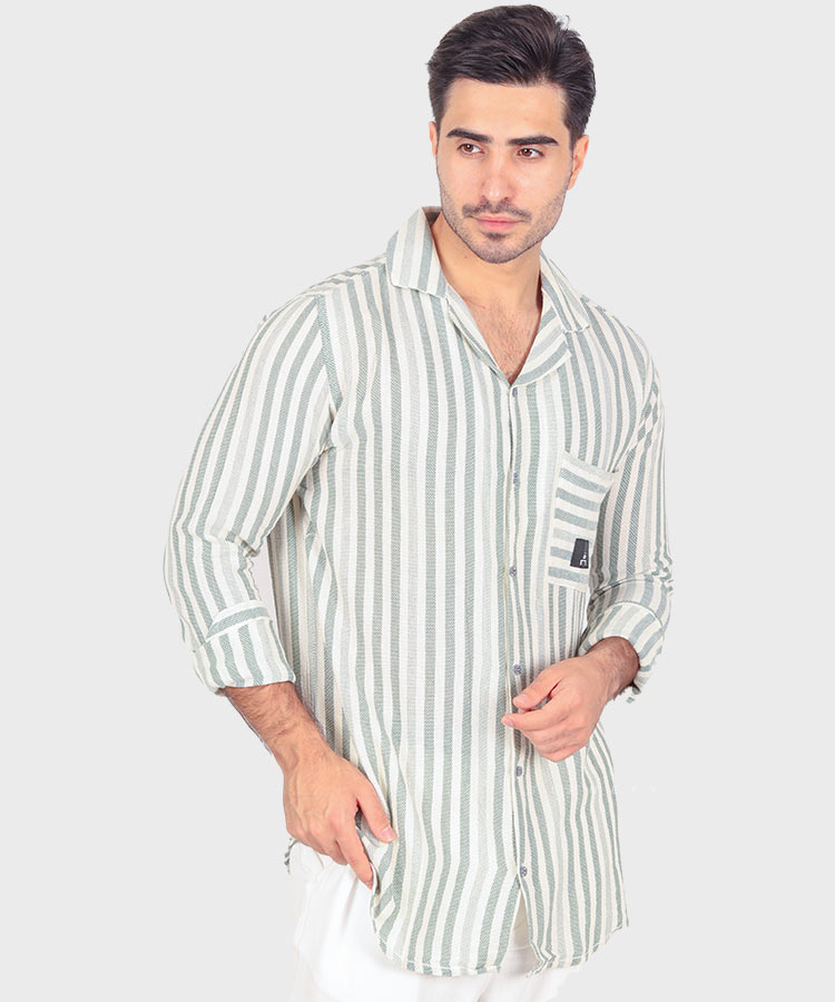                                                                                                                                                                 صورتی مات آبی سبز مشکی پیراهن یقه انگلیسی 0771  - تصویر 4