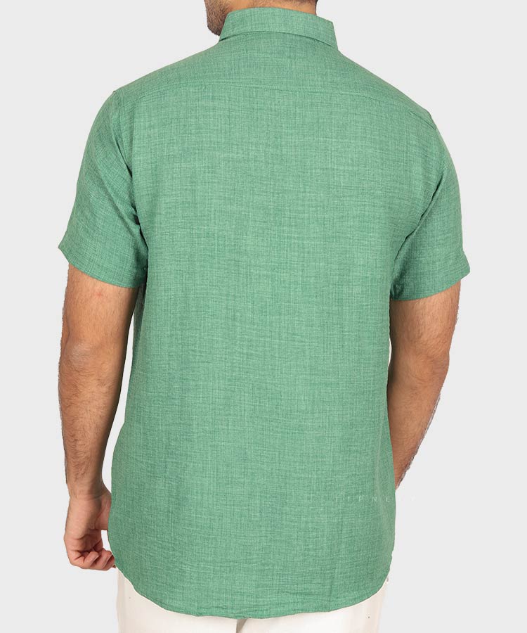                                                                                             مشکی لجنی آبی تیره طوسی تیره شتری نسکافه ای سبز کرم سفید نفتی یشمی خاکی پیراهن آستین کوتاه فیت 0132  - تصویر 16