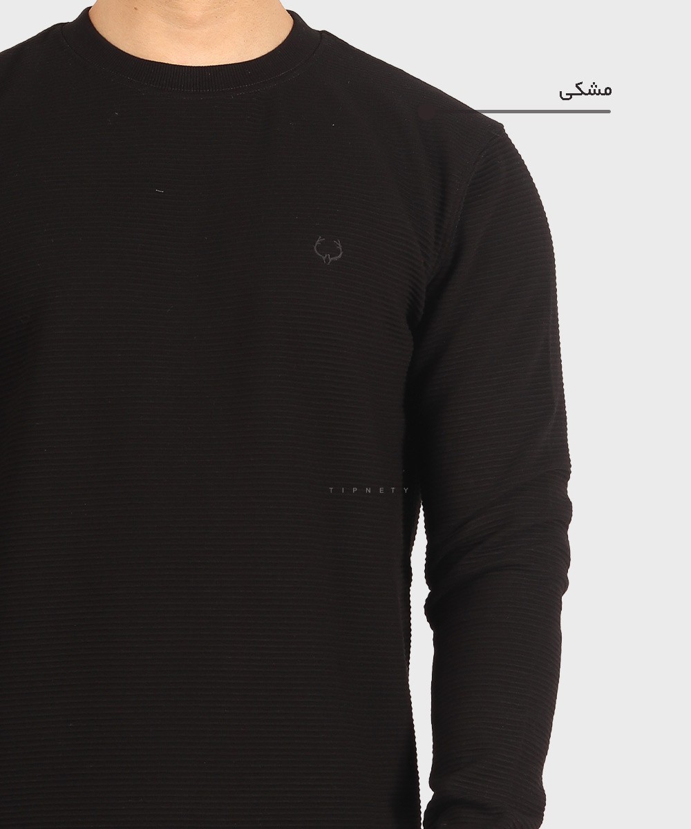                                                         لجنی سورمه ای نوک مدادی مشکی شیری کرم تیره پاییزه تیشرت 5632  - تصویر 12