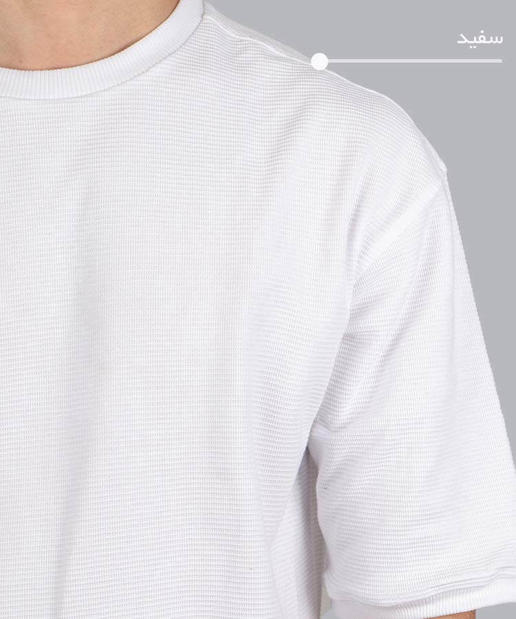                                                                                                                                                 کرم سفید لجنی یشمی دودی سبز مشکی سورمه ای تیشرت لش 1599  - تصویر 11