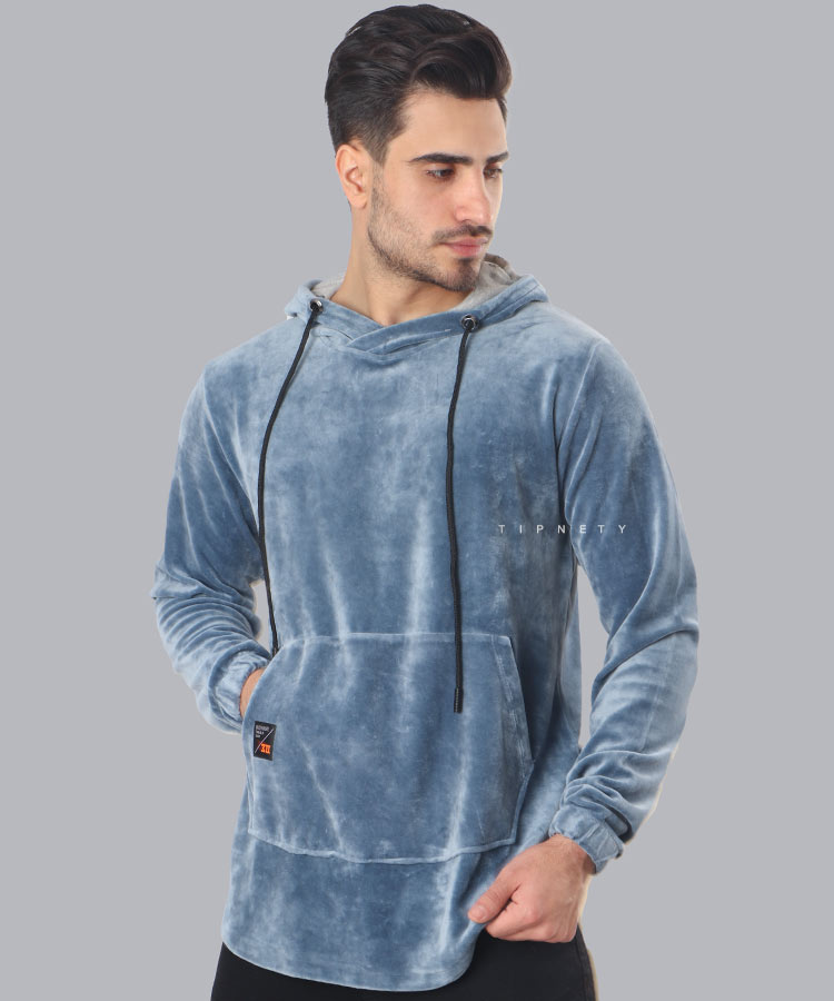 هودی مردانه مخملی 5112