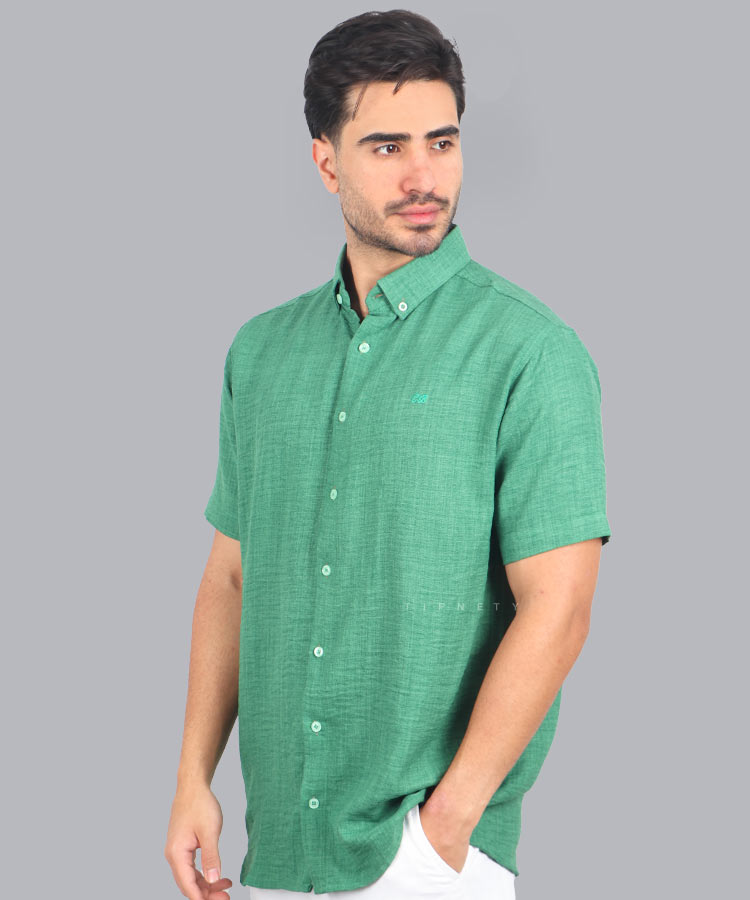 پیراهن مردانه ساده آستین کوتاه 0494