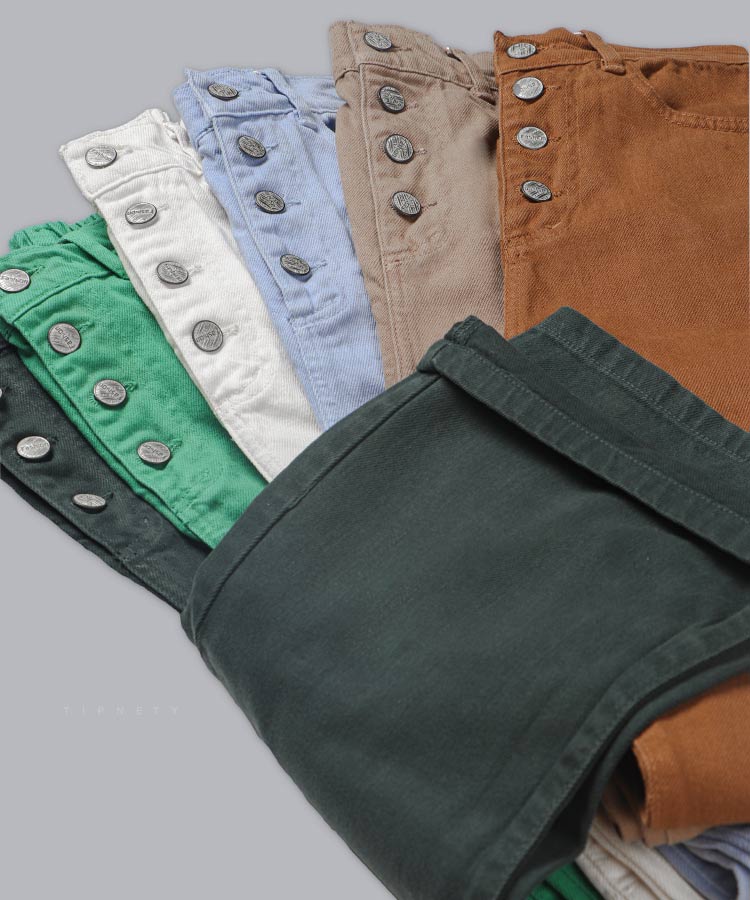                                                                                                                                                 مشکی سفید کرم آبی روشن سبز تند لجنی خاکی شلوار کتان 0365  - تصویر 5