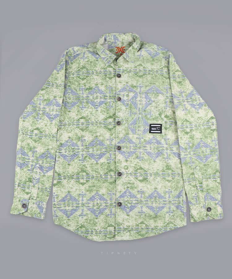                                                                                                         پسته ای آبی سبز پاییزه پیراهن 0738  - تصویر 7