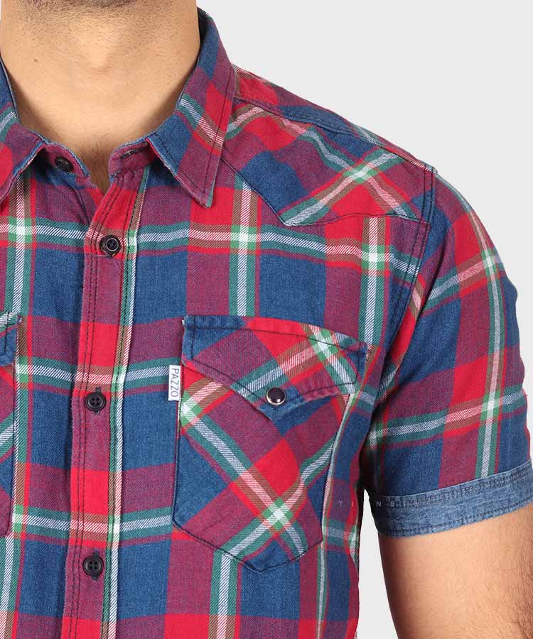     سرخابی پیراهن آستین کوتاه فیت 8152  - تصویر 3