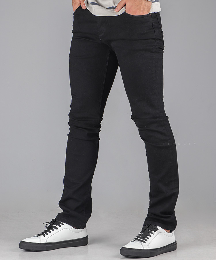 شلوار جین اسلیم مردانه مشکی 3732